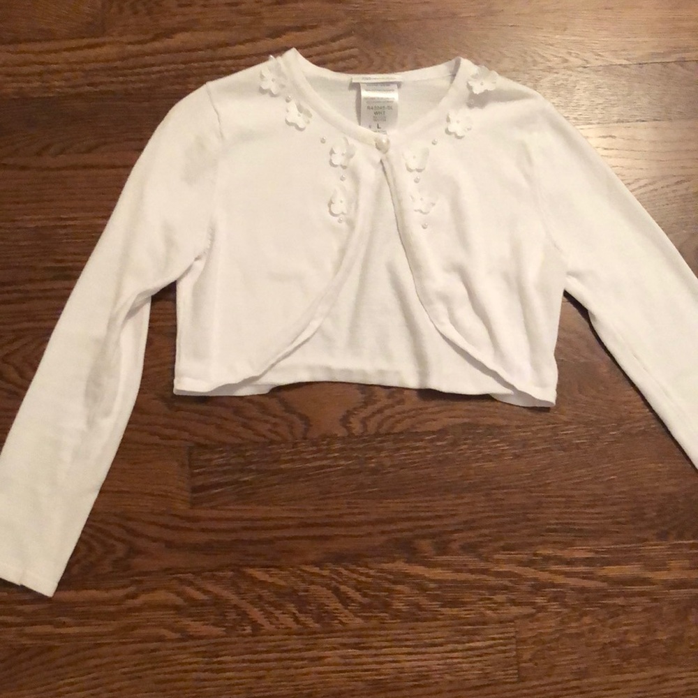 Girls White sweater